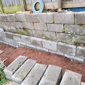 wall and patio