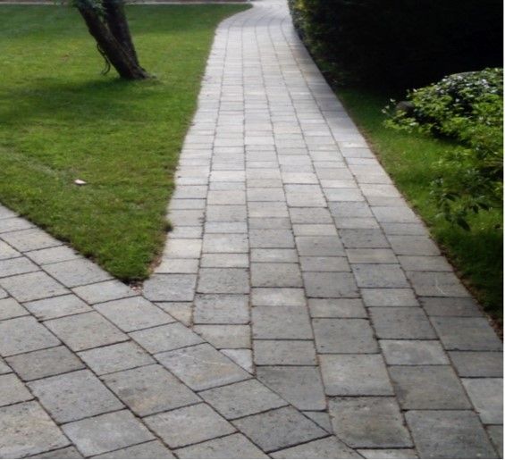 block paved pathway